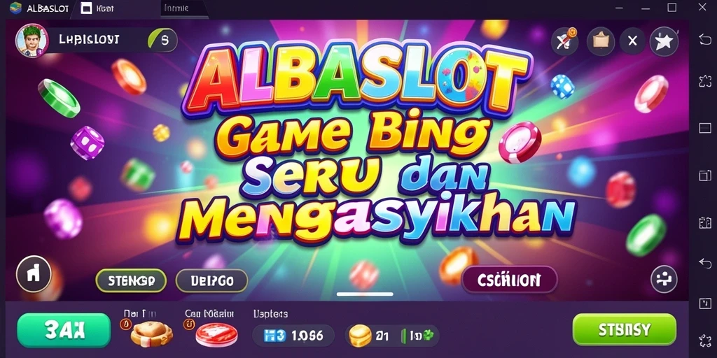 Tampilan gameplay seru ALBASLOT dengan suasana Bingo yang menawan.