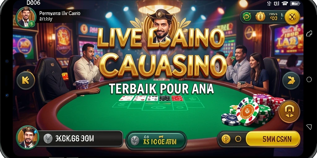 Tampilan seru dari gameplay Live Casino di D06.