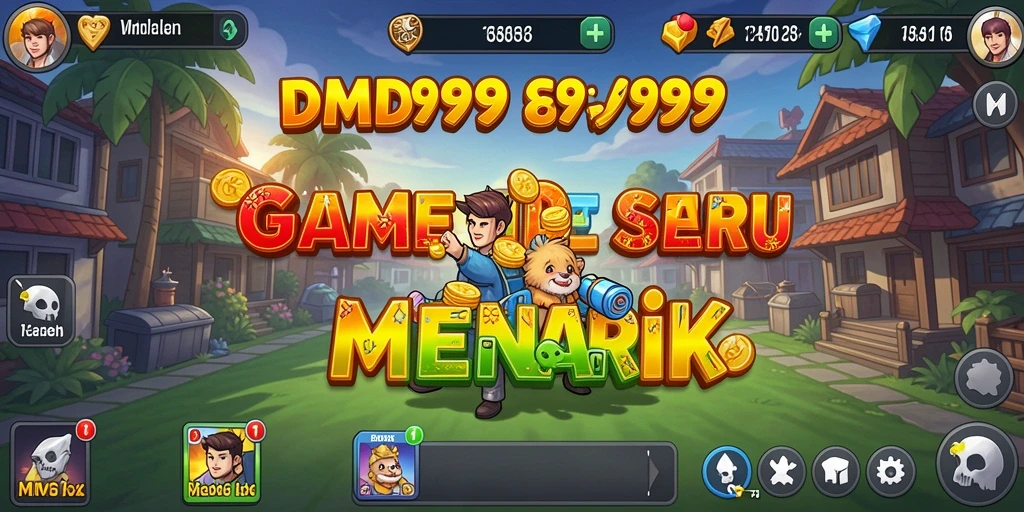 Tangkapan layar gameplay DMD999 yang menunjukkan aksi seru dalam mengelola karakter Idle.