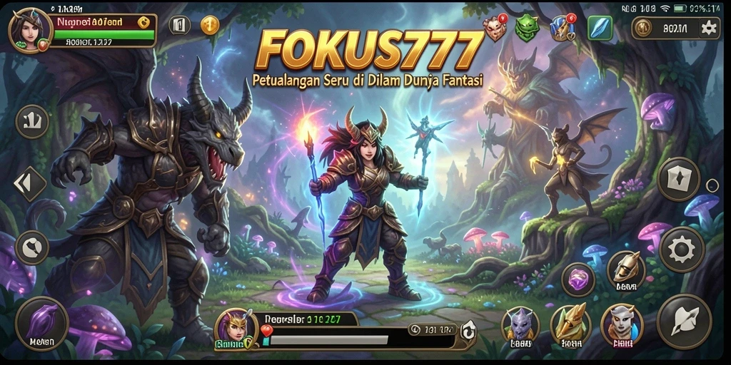 Screenshot FOKUS777 menampilkan aksi petualangan yang mendebarkan.