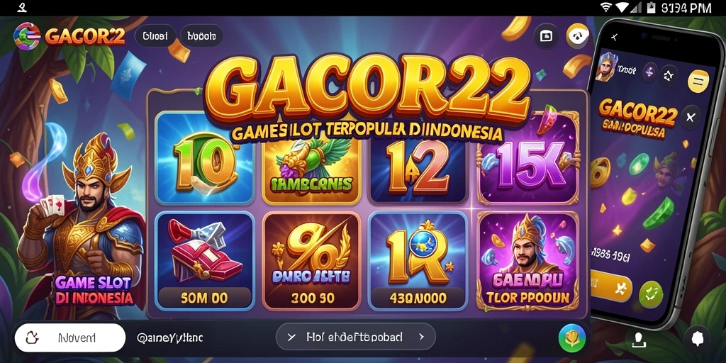 Menampilkan gameplay seru dari GACOR22 dengan mesin Slot beragam tema.