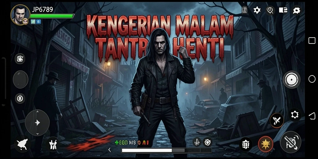 Tangkapan layar menampilkan momen menyeramkan dalam gameplay JP6789.