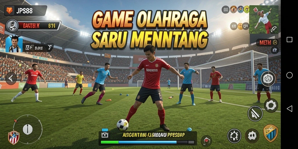 Tampilan gameplay JPS88 dengan aksi olahraga yang mendebarkan.