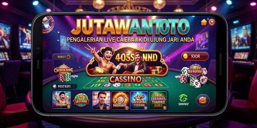 Screenshot gameplay Live Casino JUTAWANTOTO yang menarik.