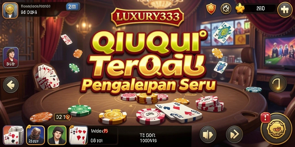 Tampilan gameplay seru dalam LUXURY333 dengan kartu QiuQiu.
