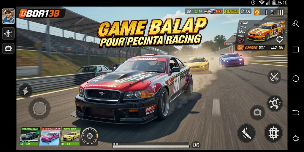 Gameplay OBOR138 yang mendebarkan dalam balapan cepat.