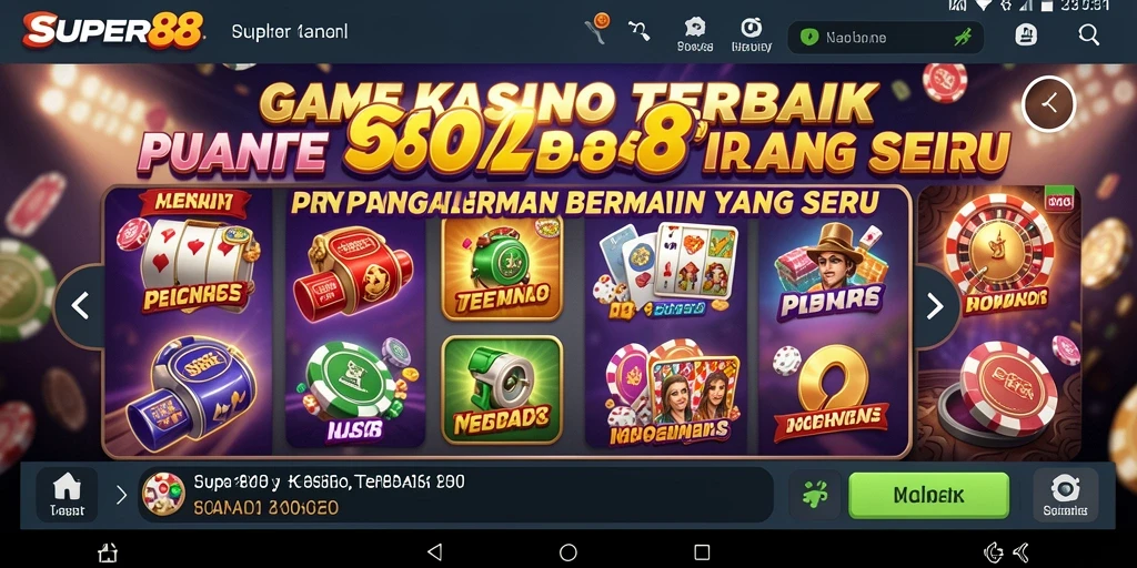 Tampilan gameplay seru di SUPER88 yang mendebarkan.
