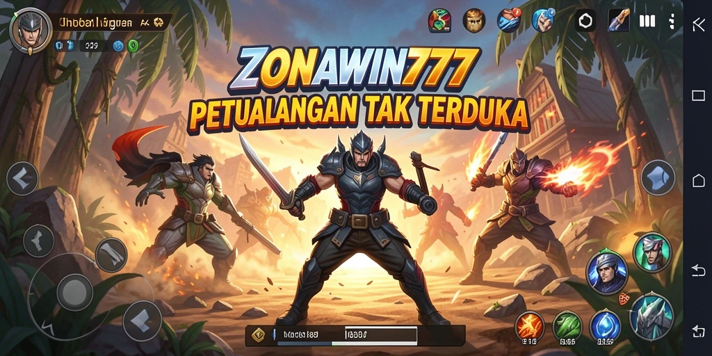 Tangkapan layar menampilkan aksi mendebarkan dalam ZONAWIN777.
